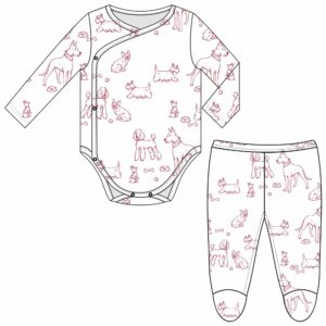 Bodysuit-Footed-Pant-Set-Dogs-Chili-Pepper-SET-DOGS-BSFP-RED