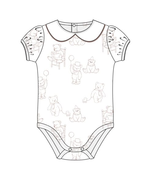 Pima Cotton Onesie Bears