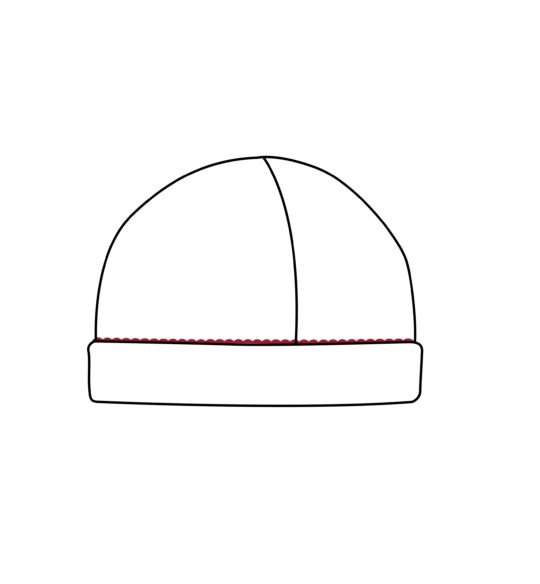 Pima-Cotton-Beanie-White-with-Color-Trim-Chili-Pepper-BNE-BPC-WRED-digital