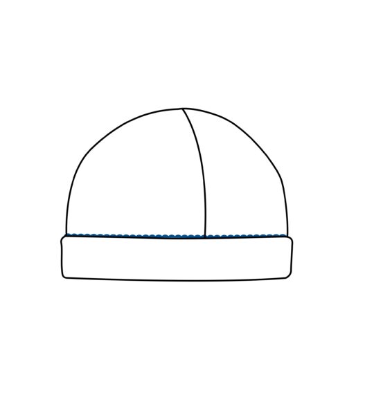 Pima-Cotton-Beanie-White-with-Color-Trim-Lapis-BNE-BPC-WBLU-digital