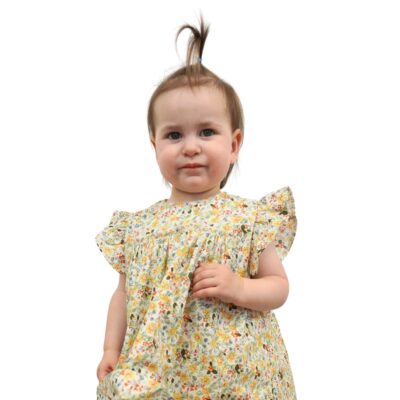 Ruffle Sleeve Baby Dress Mini Garden