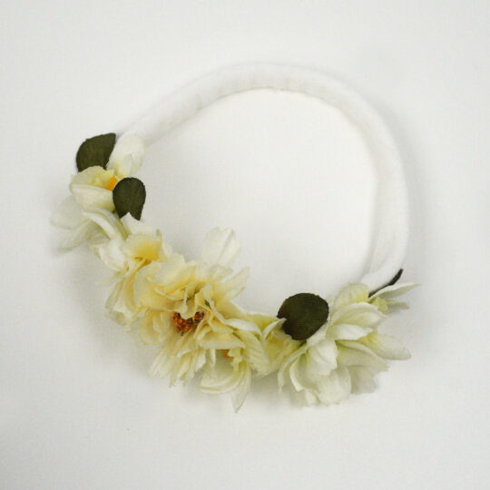 Baby Hair Jersey White Floral