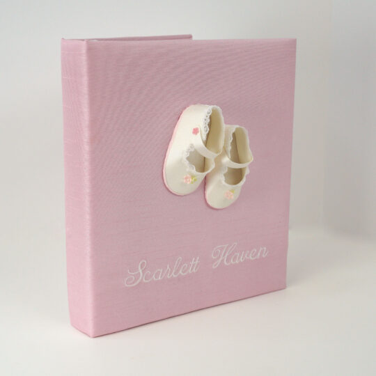 Baby Memory Book with Baby Shoes