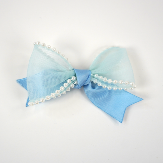 Chiffon and Pearls Jersey Hair Clip