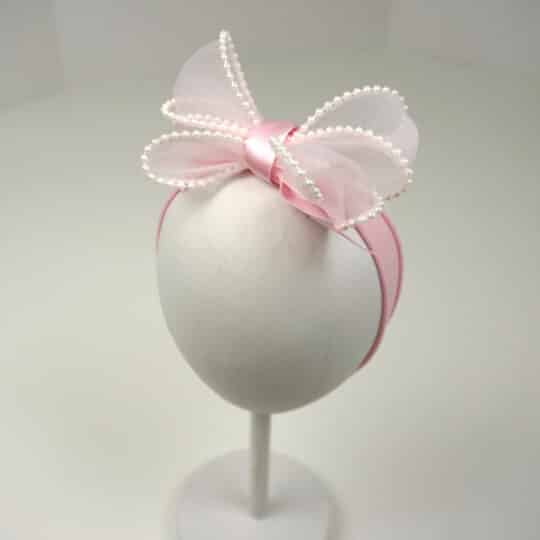 Chiffon and Pearls Jersey Hair Band