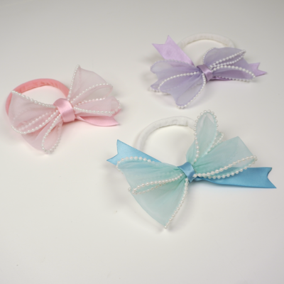 Chiffon and Pearls Jersey Hair Band