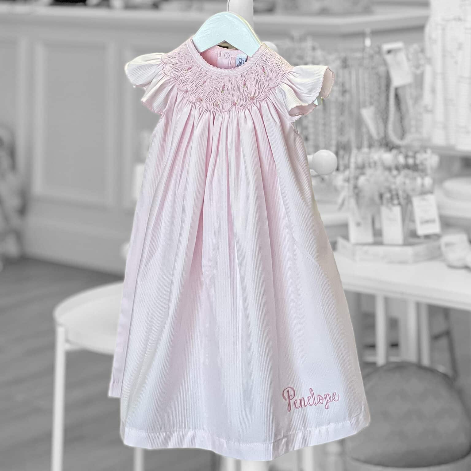 Pima Cotton Smocked Dress- Lemon Blossom main image 0