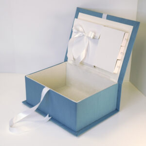 Boy's Medium Christening Box in Blue