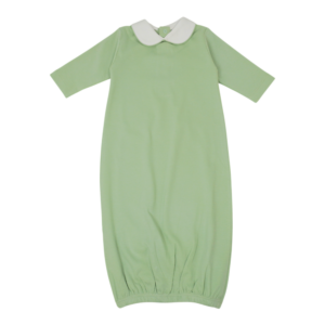Sage-Baby-Pima Gown-Color-Piped-Collar-BGCRPPC