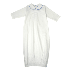 White-Baby-Pima-Gown-Blue-Color-Piped-Collar-BGWHPPC