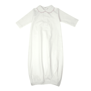 White-Baby-Pima-Gown-Pink-Color-Piped-Collar-BGWHPPC (1)