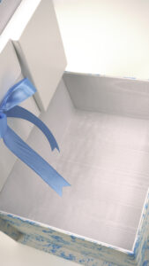 Heirloom Hounds Toile Medium Baby Keepsake Box