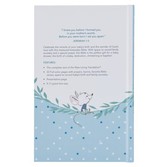 Blue Hardcover Keepsake Bible for Boys-BNLT01_2-back