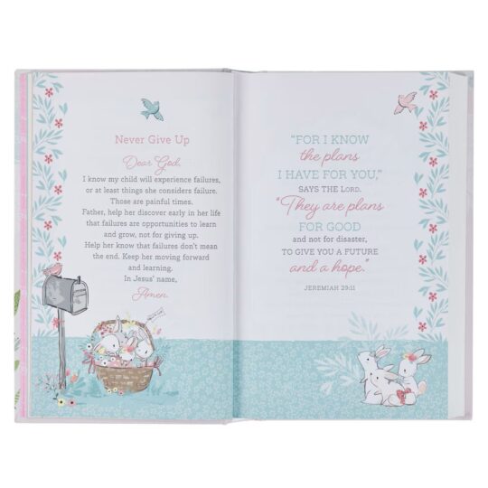 Blush Pink Hardcover Keepsake Bible for Girls-BNLT04_8--featureD