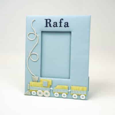 Choo Choo Train on Piquié Baby Photo Frame