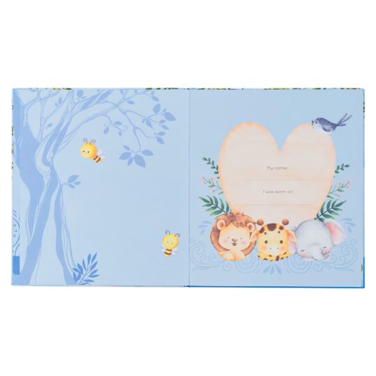 My First Year Hardcover Memory Book for Baby Boys-MBB017_4--open