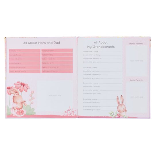 My First Year Hardcover Memory Book for Baby Girls-MBB018_5--featureA