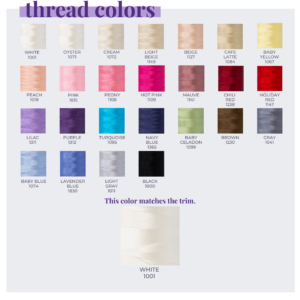 White Pima Threads - White