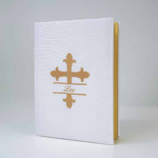 Shantung wrapped Catholic Bible