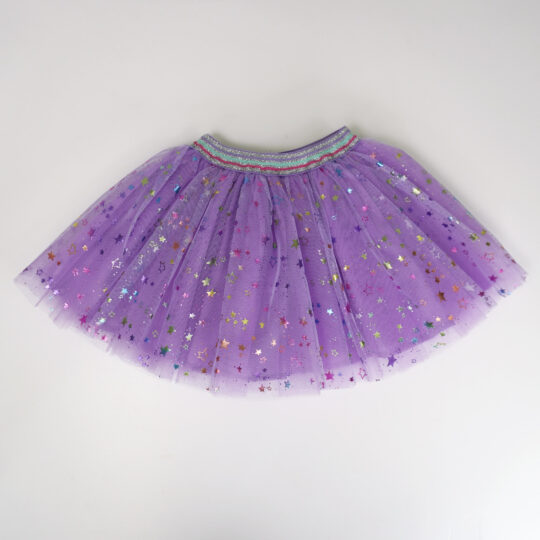 Lilac Tutu with Multicolor Stars