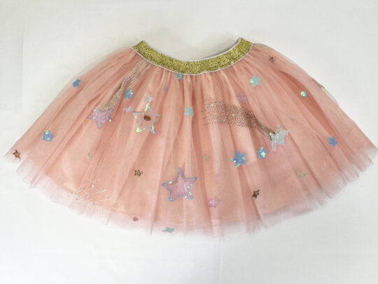 Peach Tutu Multicolor Stars