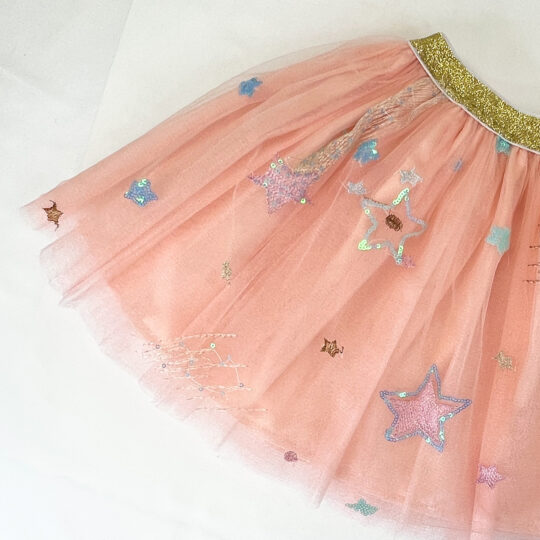 Peach Tutu Multicolor Stars