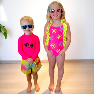 Kids in swimwear