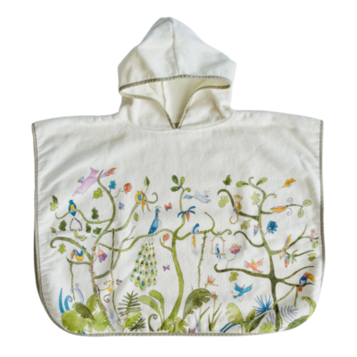Tropical Chinoiserie Swim Poncho