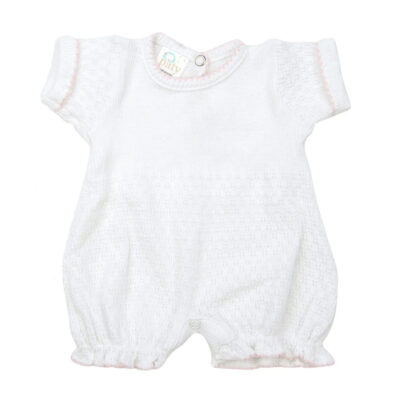 Paty Knit Bubble with Pink Trim
