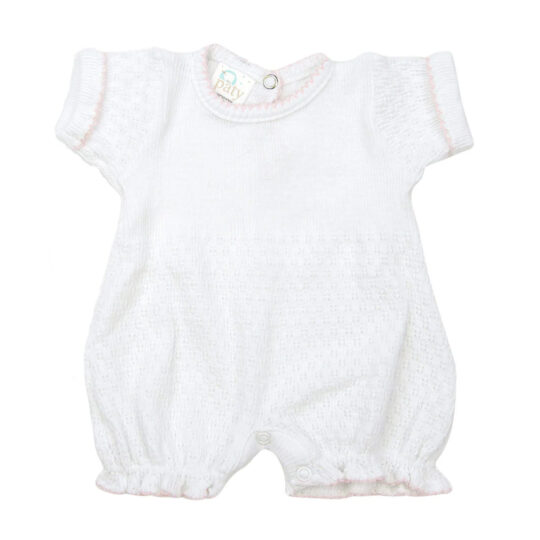 Paty Knit Bubble with Pink Trim