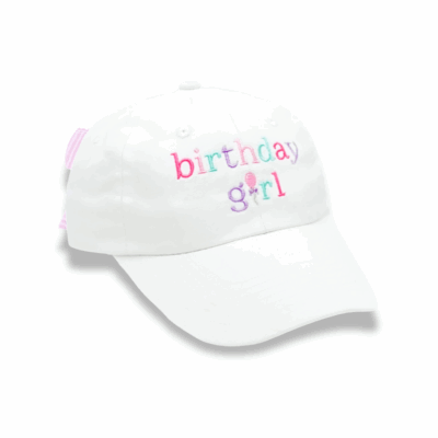 Birthday Girl Bow Baseball Hat