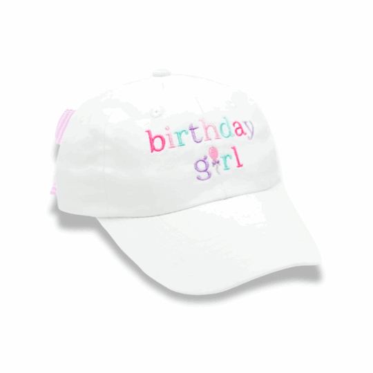 Birthday Girl Bow Baseball Hat