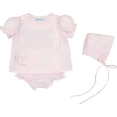 Lovebirds Diaper Set - Pink