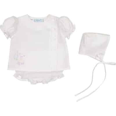 Lovebirds Diaper Set - WhitePink